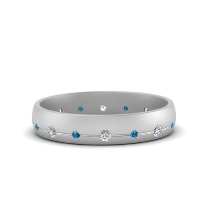 Flush Set Diamond Wedding Band Fascinating Diamonds