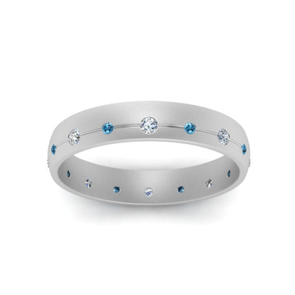 Flush Set Diamond Wedding Band Fascinating Diamonds