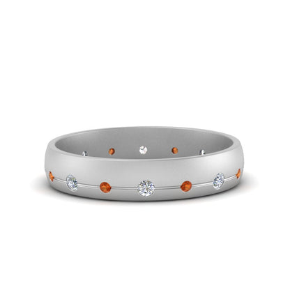 Flush Set Diamond Wedding Band Fascinating Diamonds