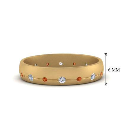 Flush Set Diamond Wedding Band Fascinating Diamonds
