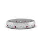 Flush Set Diamond Wedding Band Fascinating Diamonds