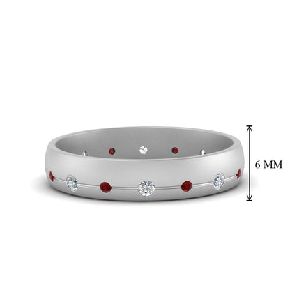 Flush Set Diamond Wedding Band Fascinating Diamonds