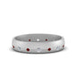 Flush Set Diamond Wedding Band Fascinating Diamonds