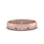 Flush Set Diamond Wedding Band Fascinating Diamonds