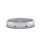 Flush Set Diamond Wedding Band Fascinating Diamonds