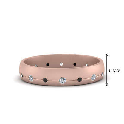 Flush Set Diamond Wedding Band Fascinating Diamonds