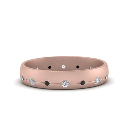 Flush Set Diamond Wedding Band Fascinating Diamonds