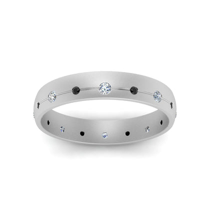 Flush Set Diamond Wedding Band Fascinating Diamonds