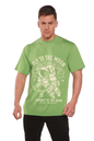 Fly To The Moon Men's Bamboo Viscose/Organic Cotton Short Sleeve Graphic T-Shirt Spun Bamboo
