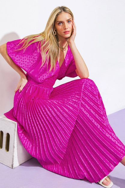 COWGIRL REPEAT SATIN MIDI DRESS Flying Tomato