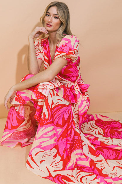 STUNNING SIGNIFICANCE WOVEN MAXI DRESS Flying Tomato