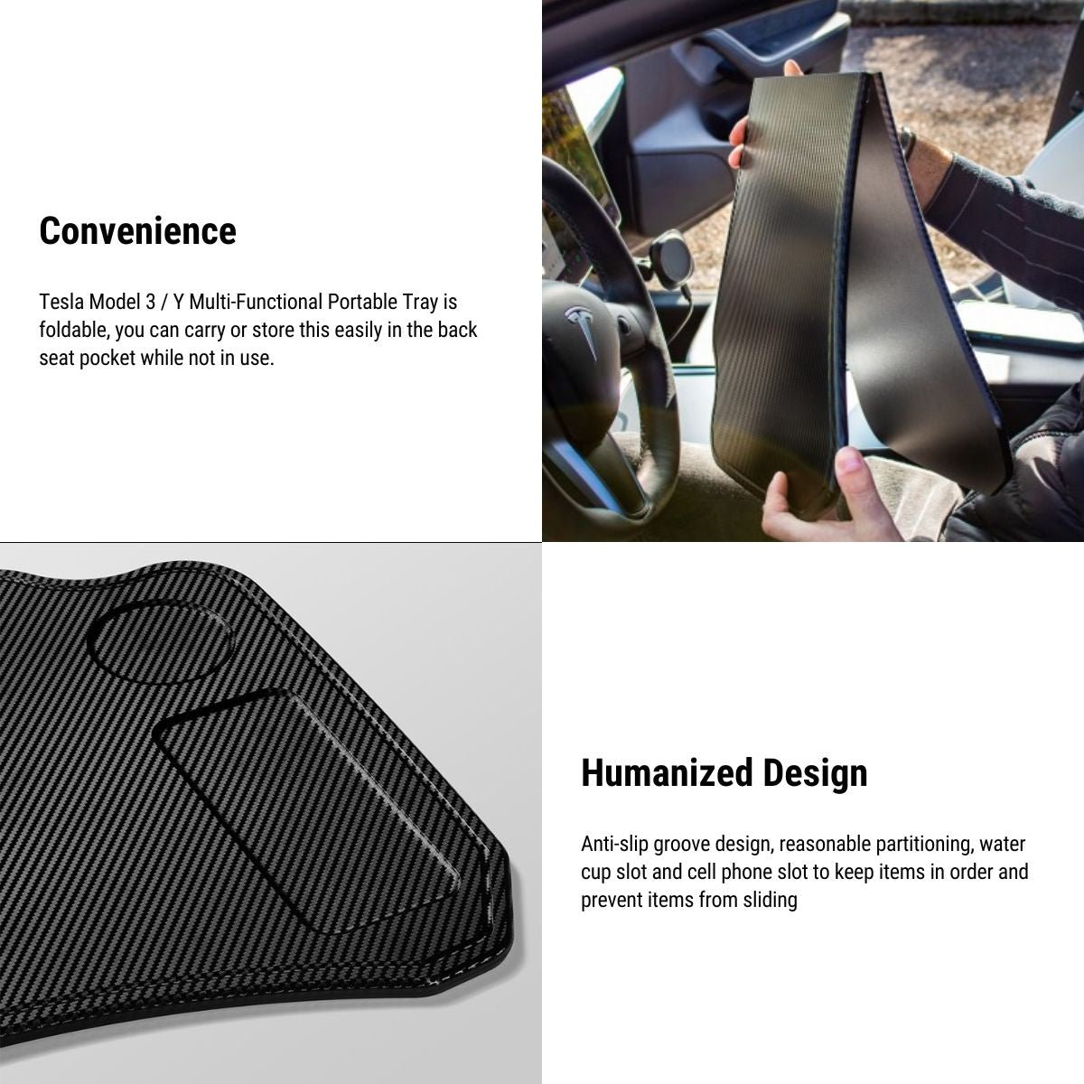 Foldable Laptop Working Desk for Model 3 / Model Y | TESERY Tesery Official Store