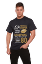 Football Champions Men's Bamboo Viscose/Organic Cotton Short Sleeve Graphic T-Shirt Spun Bamboo