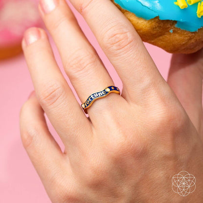 Fortune Magnet - Aquamarine Ring of Prosperity Conscious Items