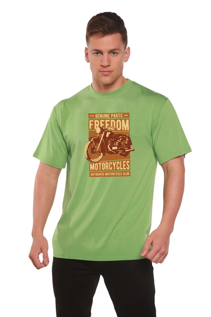 Freedom Motorcycles Men's Bamboo Viscose/Organic Cotton Short Sleeve Graphic T-Shirt Spun Bamboo