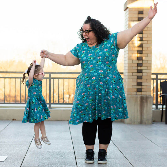 Adult Frogs Super Twirler Dress with Pockets Princess Awesome & Boy Wonder