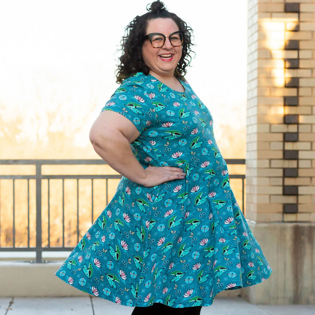 Adult Frogs Super Twirler Dress with Pockets Princess Awesome & Boy Wonder