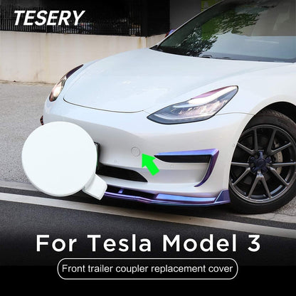 Front Bumper Tow Hole Tow Hitch Cover OEM for Tesla Model 3 Tesery Official Store