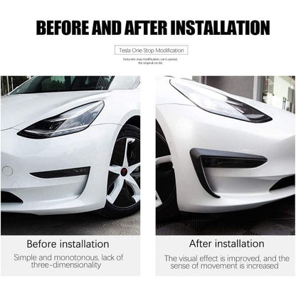 Front Fog Light Eyebrow Trim for Model 3/Y | 4 Finishes | 2-Pack Tesery Official Store