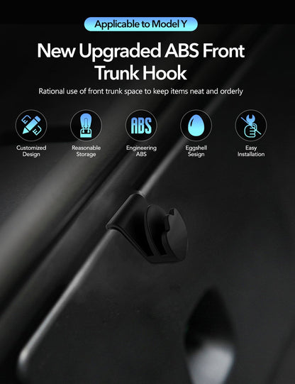 TESERY Model Y Front Trunk Hooks | ABS Storage Organizer 2021-2025 (2-Pack) Tesery Official Store