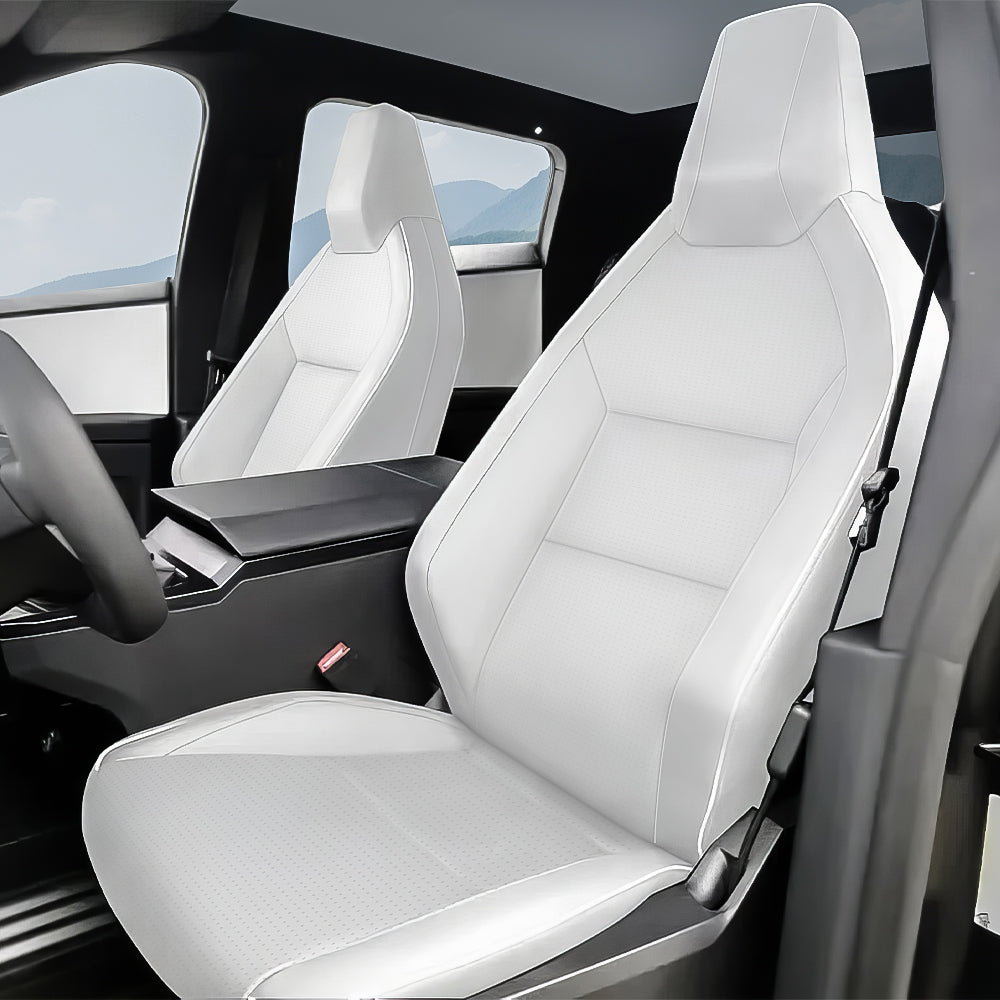 Full Leather Seat Covers for Cybertruck (10 PCS) Tesery Official Store