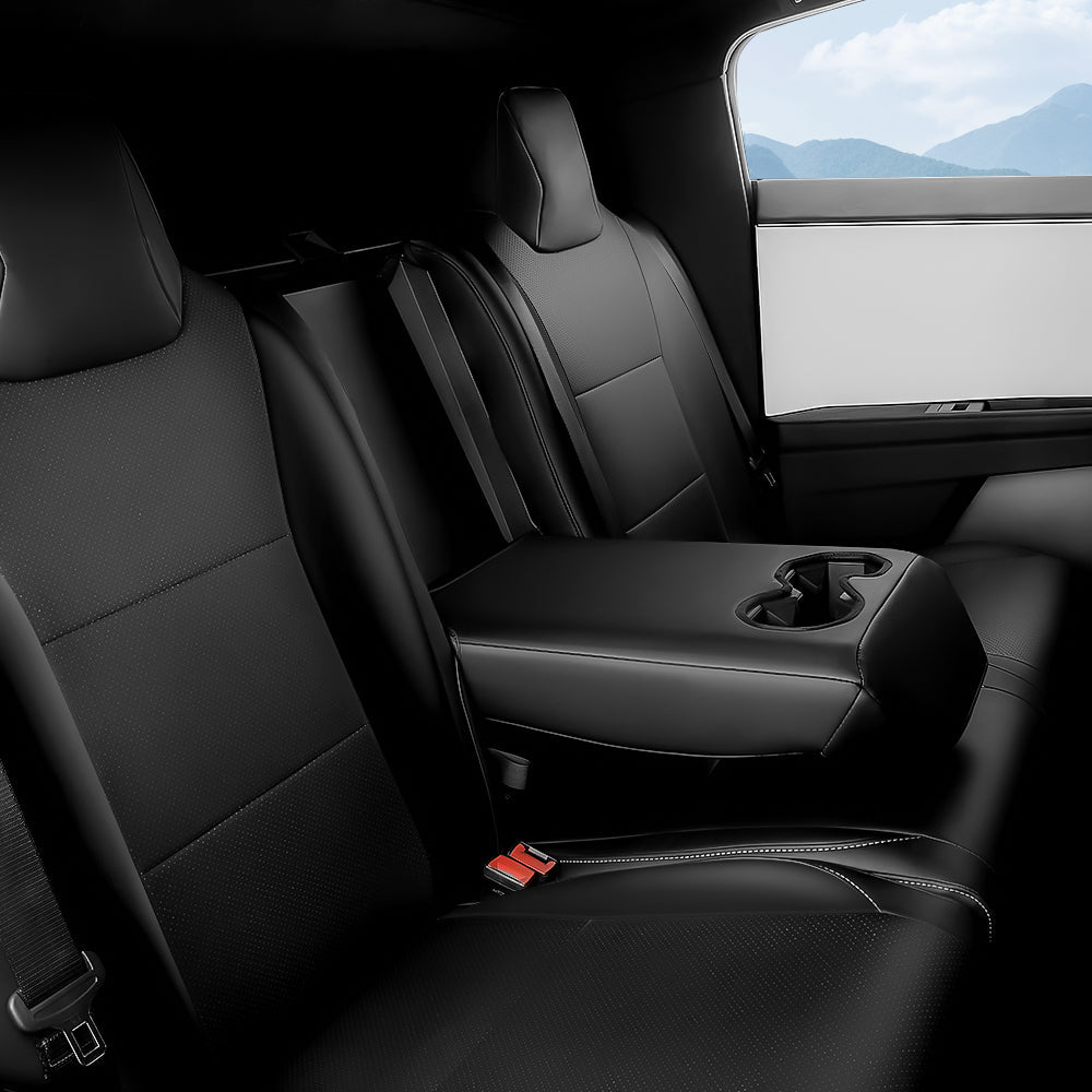 Full Leather Seat Covers for Cybertruck (10 PCS) Tesery Official Store