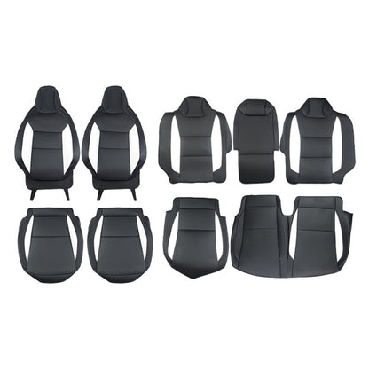 Full Leather Seat Covers for Cybertruck (10 PCS) Tesery Official Store