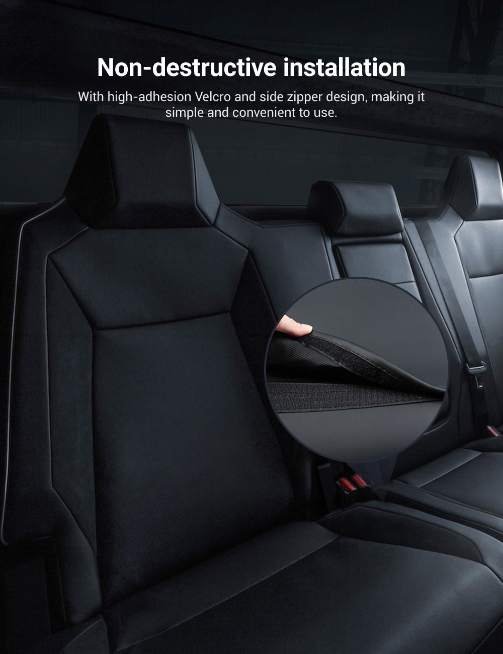 Full Leather Seat Covers for Cybertruck (10 PCS) Tesery Official Store