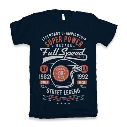 Full Speed Super Men's Bamboo Viscose/Organic Cotton Short Sleeve Graphic T-Shirt Spun Bamboo