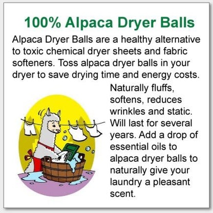 Fancy Decorative Alpaca Dryer Balls Purely Alpaca