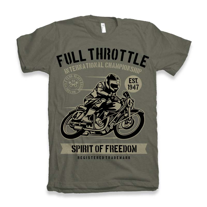 Fuul Throttle Men's Bamboo Viscose/Organic Cotton Short Sleeve Graphic T-Shirt