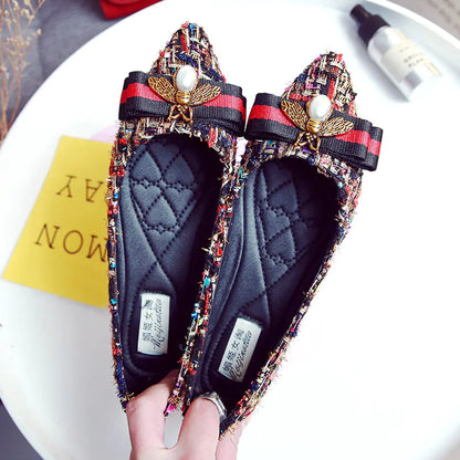 New Style  Versatile Women’s Pointed Toe Flats Versatile