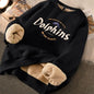 Thickened Printed Sweater for Women