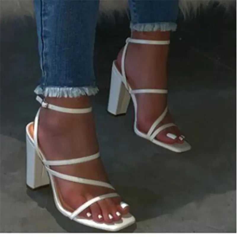 Fashion Women's Sandals and Slippers with Thick Heel