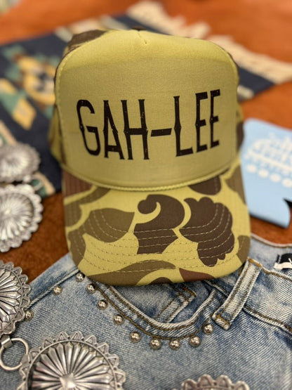 GAH-LEE Camo Trucker Hat Wild Junkie