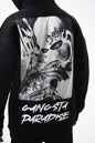 Oversize 'Gangsta Paradise' Graphic Hoodie - Heavyweight Streetwear Hooded Sweatshirt Withinblack