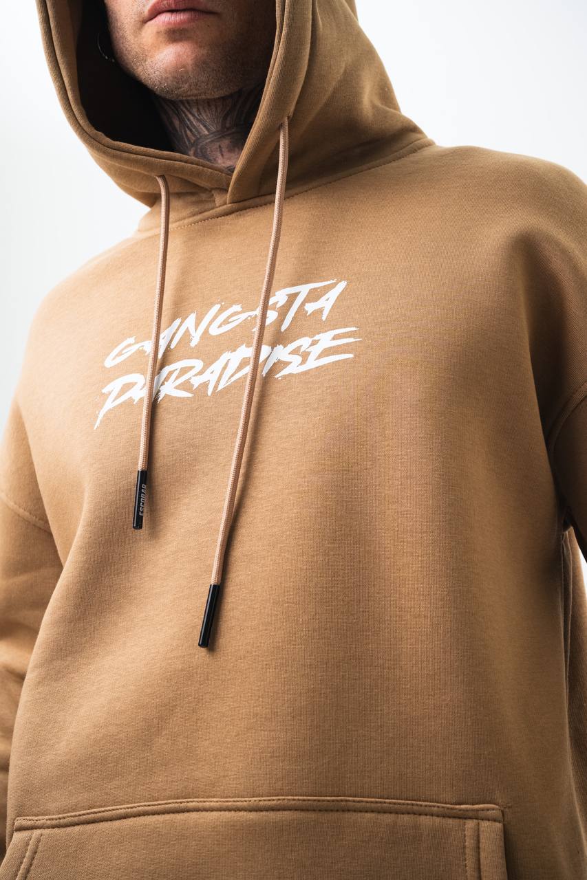 Oversize 'Gangsta Paradise' Graphic Hoodie - Heavyweight Streetwear Hooded Sweatshirt Withinblack