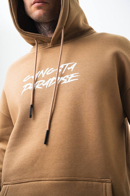Oversize 'Gangsta Paradise' Graphic Hoodie - Heavyweight Streetwear Hooded Sweatshirt Withinblack