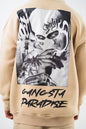 Oversize 'Gangsta Paradise' Graphic Hoodie - Heavyweight Streetwear Hooded Sweatshirt Withinblack
