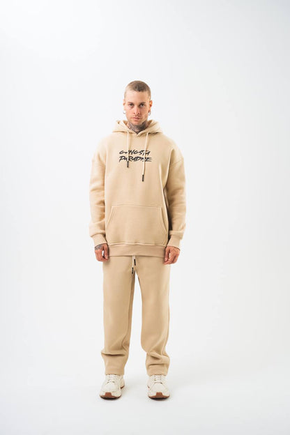 Oversize 'Gangsta Paradise' Graphic Hoodie - Heavyweight Streetwear Hooded Sweatshirt Withinblack