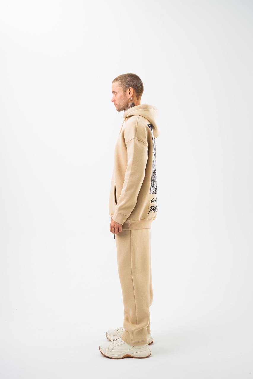 Oversize 'Gangsta Paradise' Graphic Hoodie - Heavyweight Streetwear Hooded Sweatshirt Withinblack