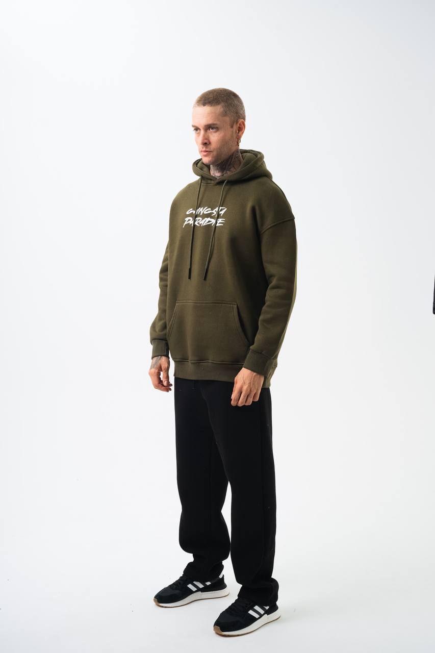 Oversize 'Gangsta Paradise' Graphic Hoodie - Heavyweight Streetwear Hooded Sweatshirt Withinblack