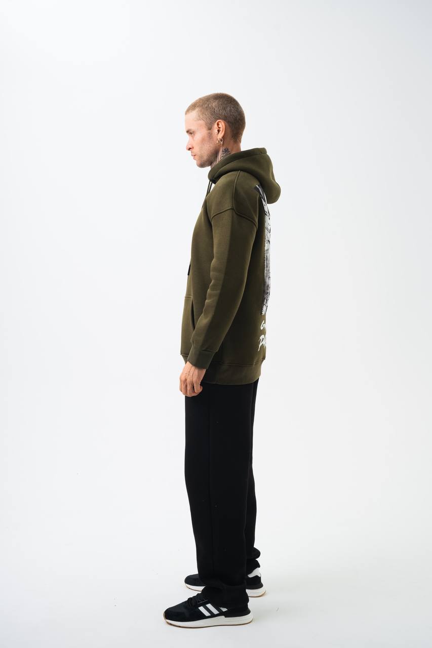 Oversize 'Gangsta Paradise' Graphic Hoodie - Heavyweight Streetwear Hooded Sweatshirt Withinblack