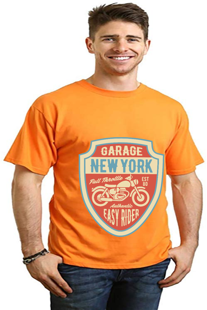 Garage New York Men's Bamboo Viscose/Organic Cotton Short Sleeve Graphic T-Shirt Spun Bamboo