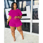 Plus Size Women's Casual Two-Piece Set for Summer