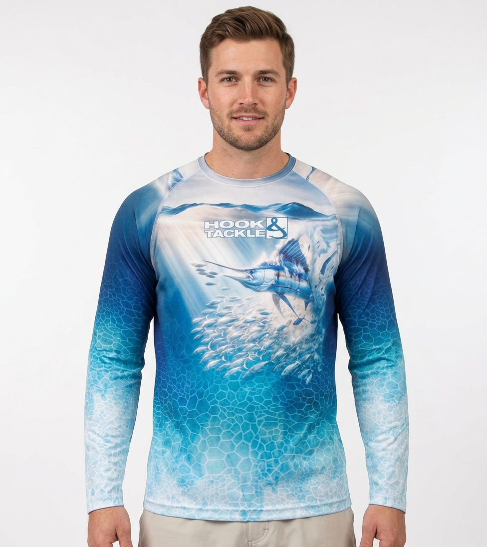 Men's Marlin Strike UV Fishing Shirt Hook & Tackle