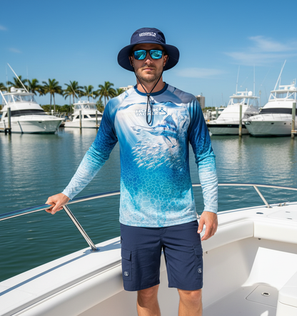 Men's Marlin Strike UV Fishing Shirt Hook & Tackle