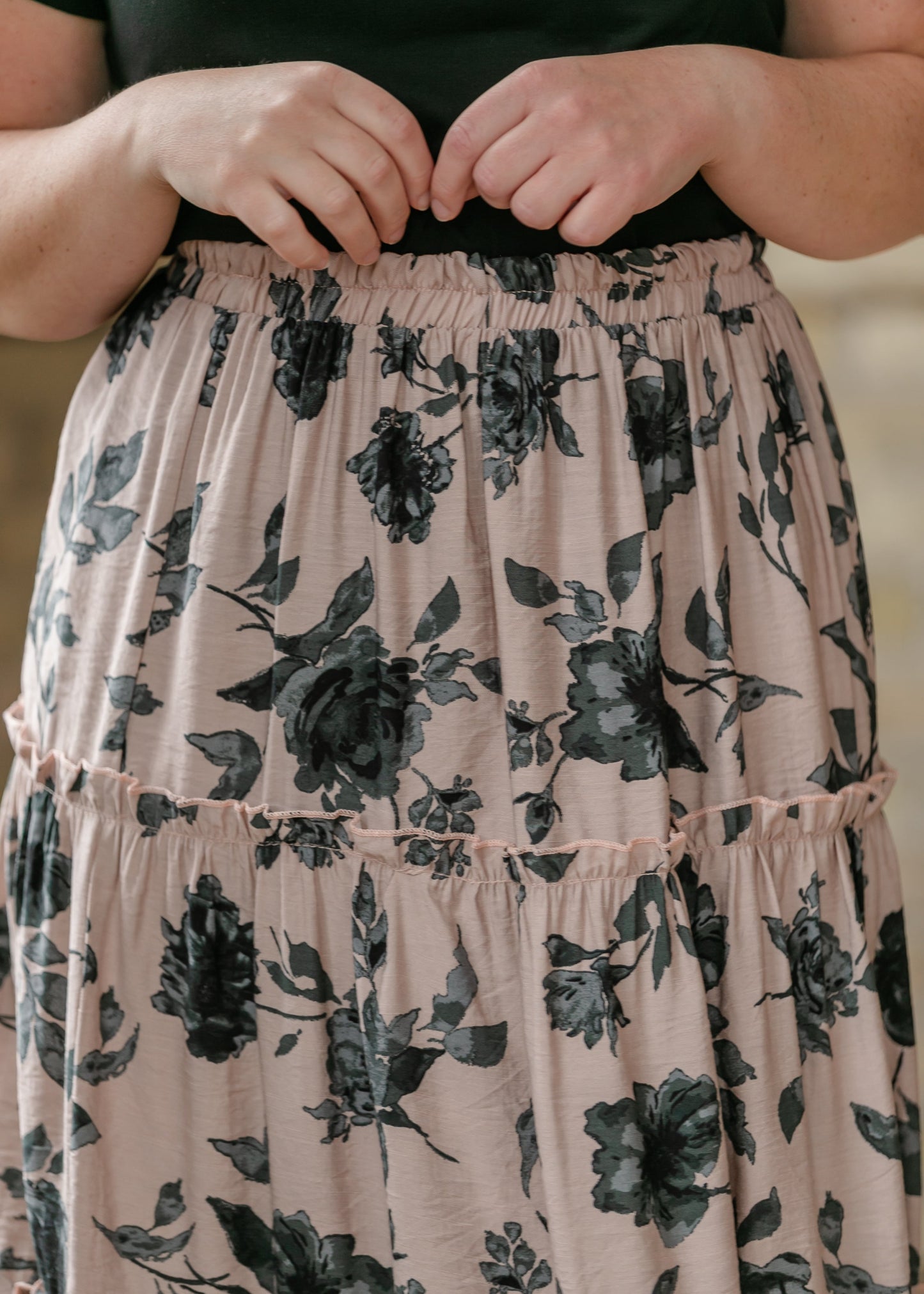 Giana Ruffle Tiered Midi Skirt - FINAL SALE