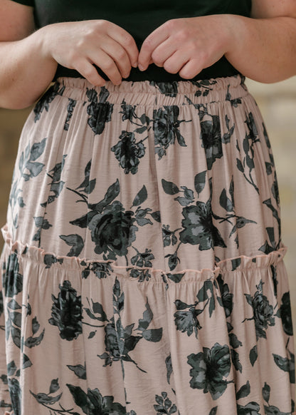 Giana Ruffle Tiered Midi Skirt - FINAL SALE