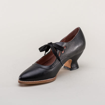 Gibson Edwardian Leather Shoes (Black) American Duchess